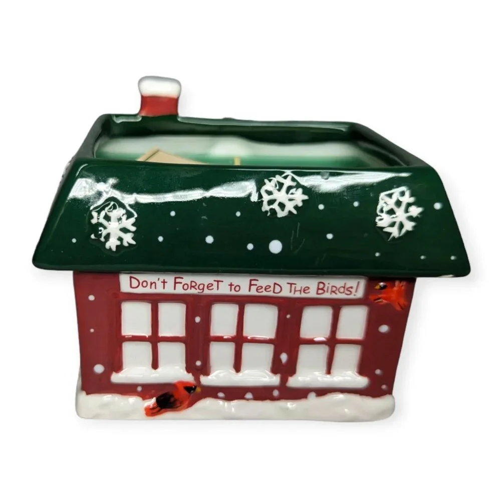 The White Barn Candle Company Holiday Homecoming Handpainted Birdhouse Candle - Picture 5 of 10
